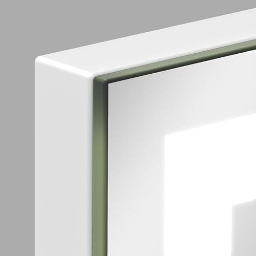 FENNIO 23" x 18" Vanity Mirror with Lights，LED Makeup Mirror，Hollywood Mirror with 3 Color Modes & Adjustable Brightness，Vanity Mirror Square White thumbnail 8