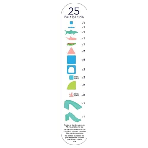 MAGNA-TILES Coral Reef 25-Piece Magnetic Construction Set, The Original Magnetic Building Brand thumbnail 9