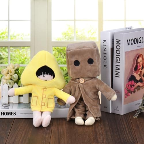 Little Nightmares Plush, Six & Mono Stuffed Plush Doll, 11.8 inch Plush Toy for Game Fans thumbnail 3