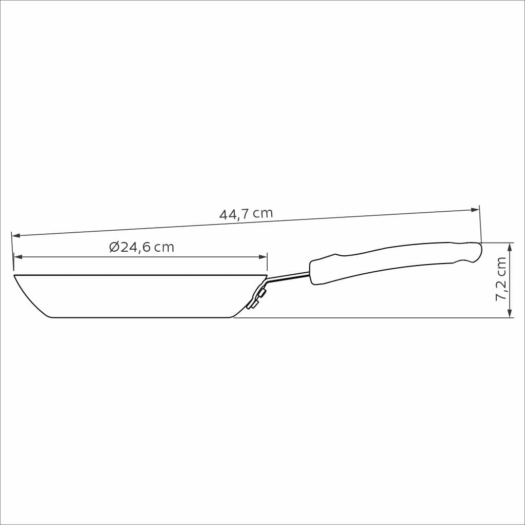 Frigideira Profissional Com Revestimento Interno De Antiaderente Tramontina Frigideiras Profissionais Aluminio 24cm thumbnail 3