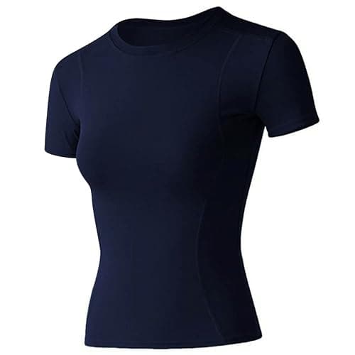Loovoo Women Workout Shirts 1/2/3 Pack Athletic Compression Tee Dry Fit Yoga Gym Basic Tops - Image 1