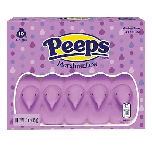 Smiling Sweets Marshmallow Peep Variety Pack - Smiling Sweets - One of Each Color - Blue, Pink, Green, Yellow, and Lavender - Delicious Classic Treats - Perfect for Easter Baskets (Pack of 5) thumbnail 4