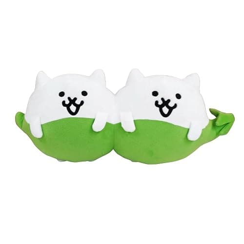 にゃんこ大戦争 PONOS Official The Battle Cats Plush - Bean Cats Plushie - 9 Inch Collectible Battle Cats Soft Stuffed Animal - Image 1