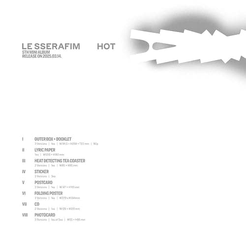LE SSERAFIM - 5th Mini Album [HOT] 1ea Random Version + [Extra Special Photocards] poster thumbnail 4