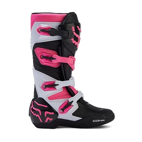 Fox Racing Women's Comp Motocross Dirt Bike Boots, Black/Pink, 5 thumbnail 2