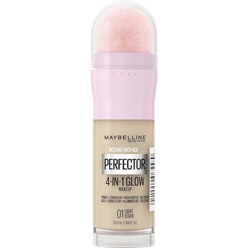 Maybelline New York - Perfecteur de Teint Illuminateur 4-en-1 - Base/Correcteur/BB Crème/Enlumineur - Fond de Teint Instant Glow Perfector 4-in-1 - Teinte : Light (01) - 20 ml - Image 1