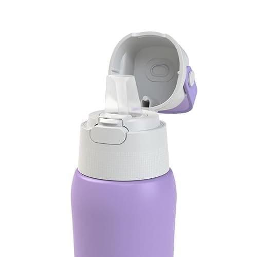 Dafi 800 ml Solid Steel Water Bottle with Filter, Lavender, BPA-Free, Stainless Steel Straw, Made in EU, Ideal for Sports, Outdoors, Everyday Use thumbnail 4