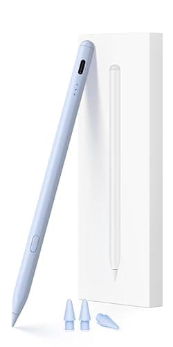 Pencil for iPad (2018-2025), USB-C Fast Charging Stylus Pen, Pixel-Perfect Tilt Sensitivity for Apple iPad 11/10/9/8/7/6/A16, ipad Mini 7/6/5, Air M3/2 11"/13"/5/4/3, i-Pad Pro M5/4 13"/12.9″/11″ Blue - Image 1