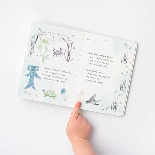 Slumberkins Hammerhead Snuggler & 2 Board Books Complete Set Bundle | Promotes Conflict Resolution, Social Skills & Responsibility | SEL Development (Hammerhead Snuggler Plush + 2 Board Books) thumbnail 9