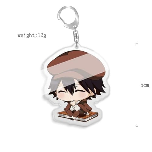 DJMANMENGG Bsd Keychain Anime Bungou Chuuya Nakahara Dazai Keychain Acrylic 10pcs thumbnail 3