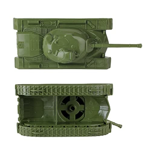 TimMee Toy Tanks for Plastic Army Men - OD Green WW2 3pc - Made in USA thumbnail 3