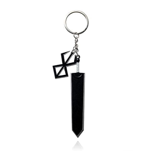 FunBoat Berserker Guts Sword Necklace Keychain - Berzerk Behelit Chains - Gift for Women Men and Fans - Image 1