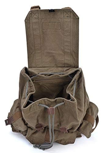 Gootium Canvas Backpack - Vintage Outdoor Rucksack Travel Day Pack thumbnail 6