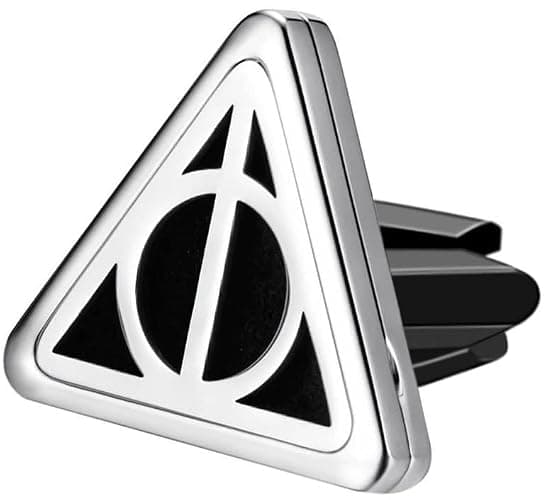 Wild Essentials Potter Hallows Car Vent Diffuser Kit – 316L Stainless Steel Locket, Rubber-Coated 4-Way Clip, 8 Color Pads (22mm), 25mm – Includes Alert & Inner Calm (2 x 10ml) thumbnail 2