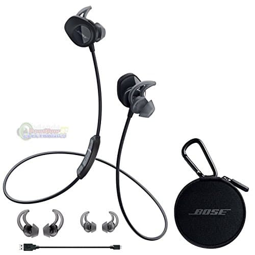 Bose SoundSport, Wireless Earbuds, (Sweatproof Bluetooth Headphones for Running and Sports), Black (Renewed) thumbnail 2