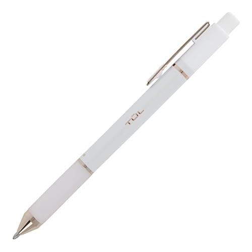 TUL® Retractable Gel Pens, Medium Point, 0.7 mm, Pearl White Barrel, Black Ink, Pack Of 12 Pens thumbnail 2