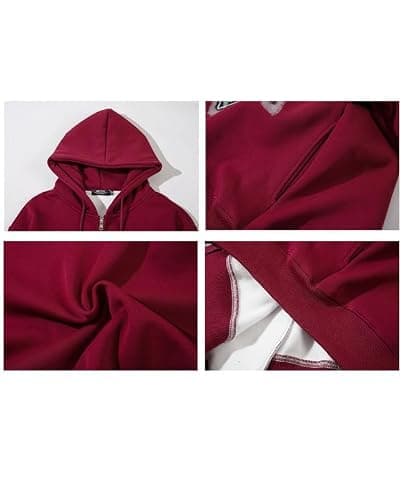 Lafaguw Graphic Hoodies for Women Men Zip Up Star Jackets Fashion Clothing Aesthetic Sweatshirts Gothic Clothes thumbnail 6
