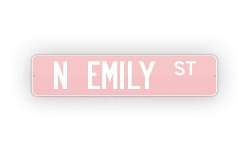 Personalized Baby Pink Road Sign Customized Novelty Street Sign thumbnail 3
