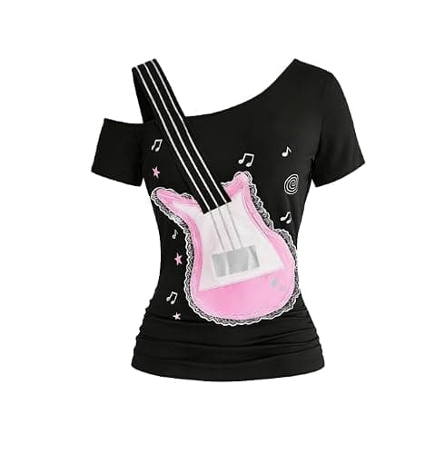 Cute Shirts for Teens Y2k Outfits Cute Harajuku Emo Vintage Gyaru Cutecore Clothes Shirts Graphic Tees 2000s Tops - Image 1