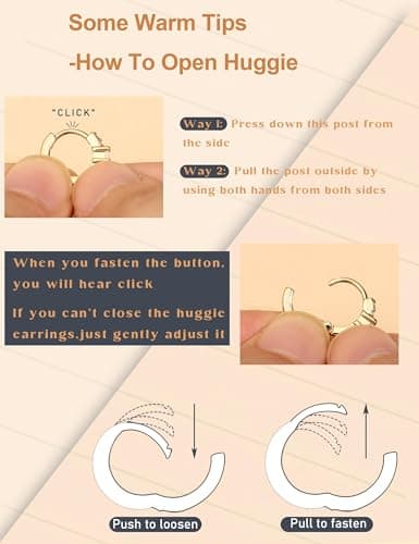 LOLIAS Flat Back Earrings for Women Hypoallergenic Surgical Steel Earrings for Sensitive Ears-20G Cartilage Earring Stacks 14K Gold Plated Hoops Flatback Stud Earring Sets for Multiple Piercing thumbnail 5