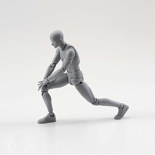 Haniforever Artists Manikin Art Mannequin Figures Supplies Drawing Tools,Small Drawing Figure Model for Sketching,Painting,Action Figure Set(Grey,Male) thumbnail 8