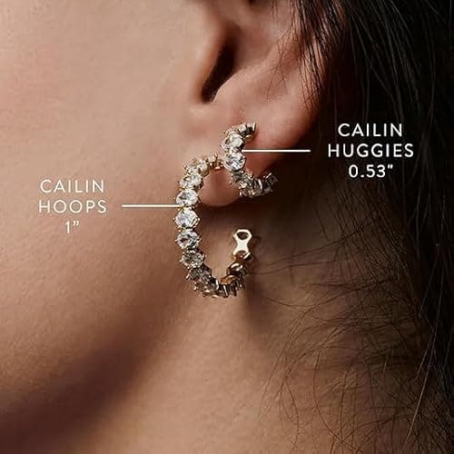 Kendra Scott Cailin Crystal Huggie Earrings, Fashion Jewelry For Women thumbnail 4