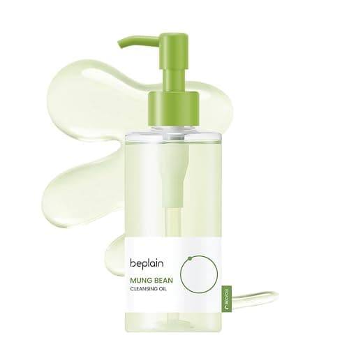 beplain Mung Bean Cleansing Oil Makeup Remover, Sensitive Skin, 6.76 fl oz | Fragrance-Free, Non-Comedogenic Tested, Makeup Blackhead Remover & Deep Pore Cleanser, Cleansing Korean Skincare - Image 1