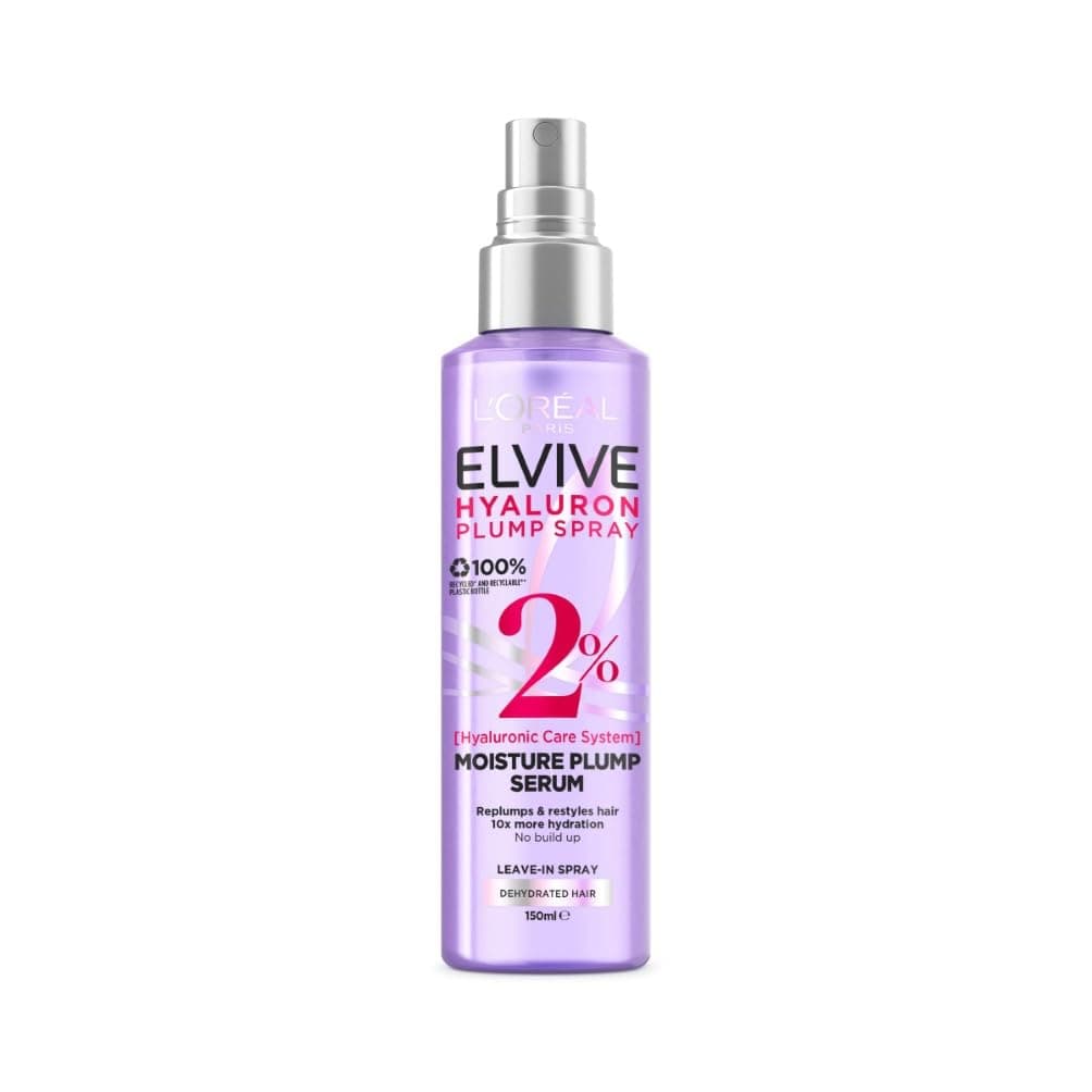 L'Oréal Paris, Hair Serum, Replumping & Reshaping, Elvive Hyaluron Plump 24/7 Replumping Serum, 150ml - Image 1