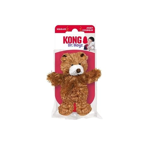 KONG Low Stuffing with Squeaker Dog Toy, X-Small, 3 Animals, Bear, Duck, Frog thumbnail 7