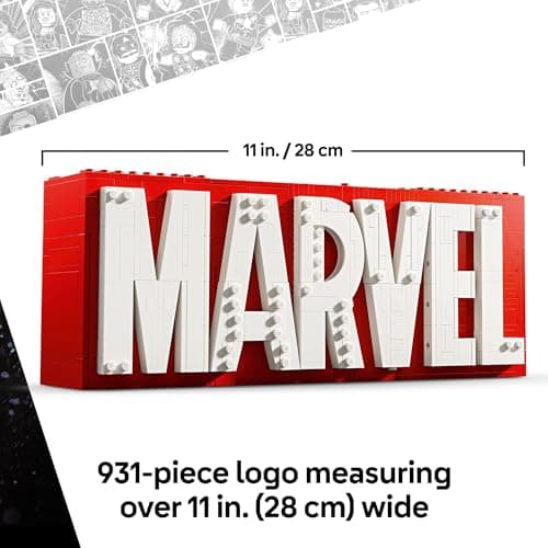 LEGO Marvel: Marvel Logo & Minifigures Building Toy - Marvel Collectible Set for Kids, Boys and Girls, Ages 12+ - Model Kit with 5 Minifigures - Gift Idea for Birthday - 76313 thumbnail 2