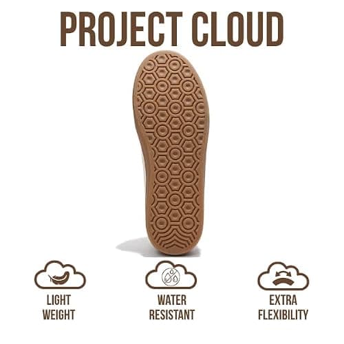 Project Cloud Platform Sneakers for Women Footwear - Memory Foam Insole Womens Shoes, Lightweight and Non-Slip Sole Lace Up Fashion Sneakers (Dodge) thumbnail 5