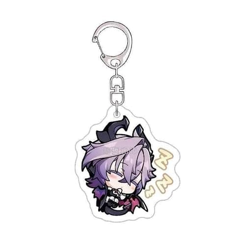 6pcs Gen Shins Acrylic Keychain - Durins Chibi Figure Keyrings - Durin Cosplay Accessories for Fans thumbnail 3