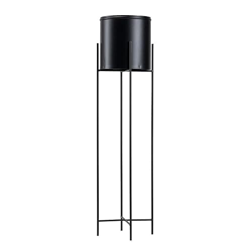 HowHomely Portavaso decorativo in metallo, 95 cm, colore: nero thumbnail 9