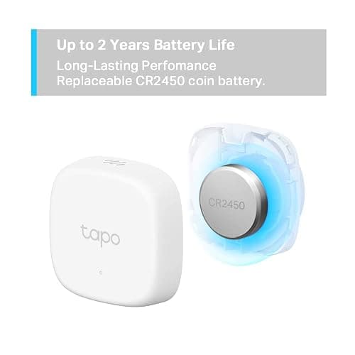 Tapo T310 Smart Humidity Meter, Room Thermometer, Hygrometer, Room Thermometer Indoor, Humidity Sensor, Room Temperature Monitor, Real-Time Notifications, Free 2-Year Data Storage, 2-Year Battery Life thumbnail 6