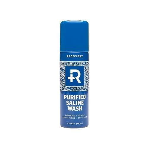Recovery Aftercare - Purified Saline Wash - Piercing Aftercare Purified Saline Spray - Soothing & All Natural Piercing Cleaner (1.5 oz) - Image 1