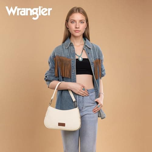 Wrangler Western Hobo Purse for Women Small Shoulder Bag Aztec Cute Mini Clutch Handbag Going Out Purse WG-HB-205-198-BG thumbnail 3