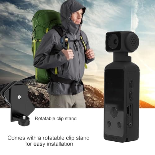 1.3 Inch Handheld Action Camera, 5K 30FPS 270° Rotatable HD Action Camera, Camcorder with Microphone for Outdoor Riding Diving thumbnail 4