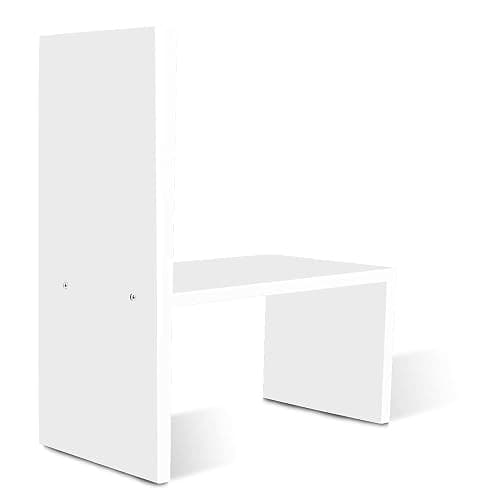 Jerry & Maggie - Desktop Organizer Office Storage Rack Adjustable Wood Display Shelf | Birthday Gifts - Toy - Home Decor | - Free Style Rotation Display - True Natural Stand Shelf (White) - White thumbnail 4