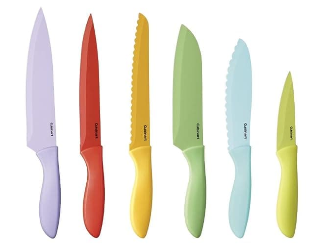 Cuisinart 12-Piece Kitchen Knife Set, Advantage Color Collection with Blade Guards, Multicolored, C55-12PCER1 thumbnail 3