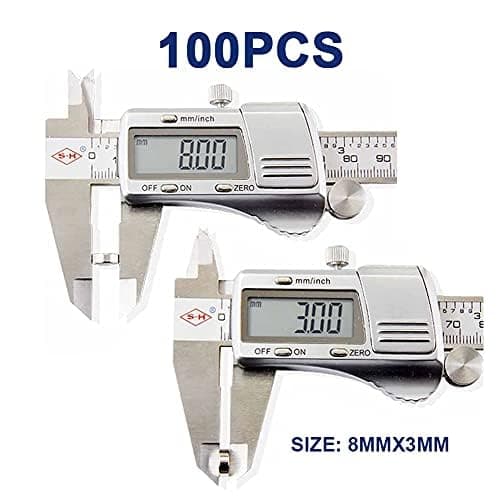 DIYMAG 8x3mm Small Refrigerator Magnets, 100Pcs Tiny Round Magnets for Crafts, Premium Brushed Nickel Fridge, Office Come with Storage Case thumbnail 2