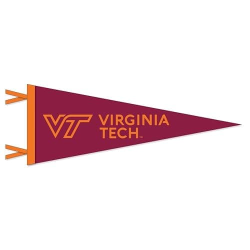 Virginia Tech Hokies Wool Felt Pennant - 9" x 24" - Image 1