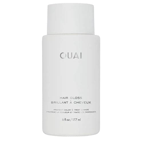 OUAI Hair Gloss - In-Shower Shiny Hair Treatment & Glaze (6 Oz) | With Frizz Control - Heat Protectant Infused with Hyaluronic Acid, Rice Water & Panthenol - Paraben, Phthalate & Sulfate Free - Image 1