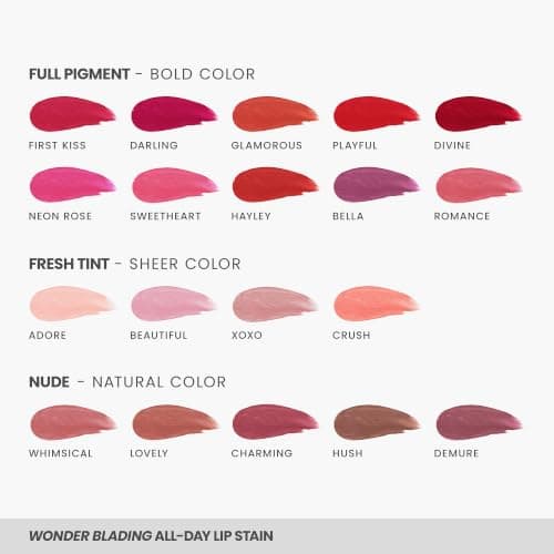 Wonderskin Wonder Blading All Day Lip Stain Peel Off Masque - Long Lasting, Waterproof & Transfer Proof Lip Tint, Matte Finish Peel Off Makeup (Charming Masque) thumbnail 5