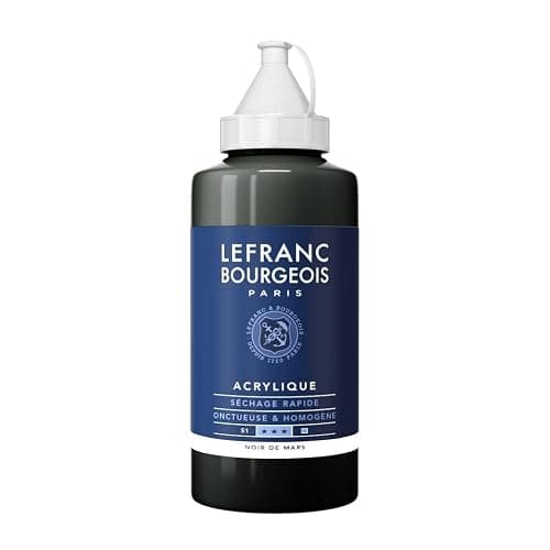 Lefranc Bourgeois Acrylique Fine Bouteille 750ml Noir De Mars - Image 1
