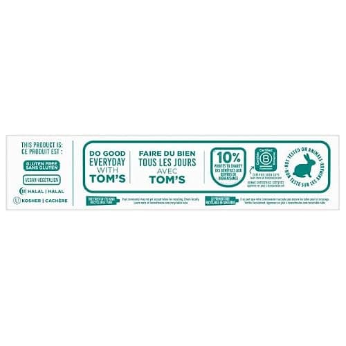 Tom’s of Maine Whitening Plus Deep Clean Toothpaste – Natural Whitening with Plant-Based Cleansers, Enamel-Safe, Fights Plaque, Freshens Breath, No Artificial Flavors, Peppermint, 85mL thumbnail 4