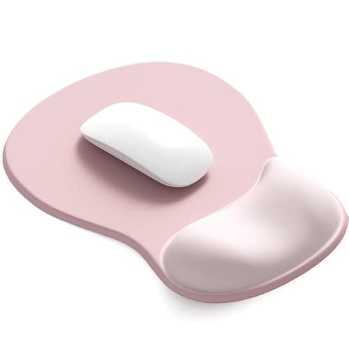 DEMON CHEST ErgoComfort Gel Wrist Rest Mouse Pad-Ergonomic Office Mousepad with Wrist Support-Non-Slip, Design Desk Accessories Mat for Home&Game Decor (02Pink Serenity) - Image 1