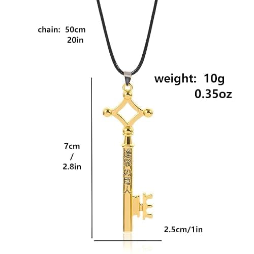 AOT Wings of Freedom Eren's Key Pendant Necklace - Shingeki No Kyojin Anime Chain - Gift for Men Women and Fans thumbnail 2