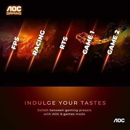 AOC C32G2 32" Curved Frameless Gaming Monitor FHD, 1500R Curved VA, 1ms, 165Hz, FreeSync, Height adjustable, 3-Year Zero Dead Pixel Policy, Black thumbnail 8