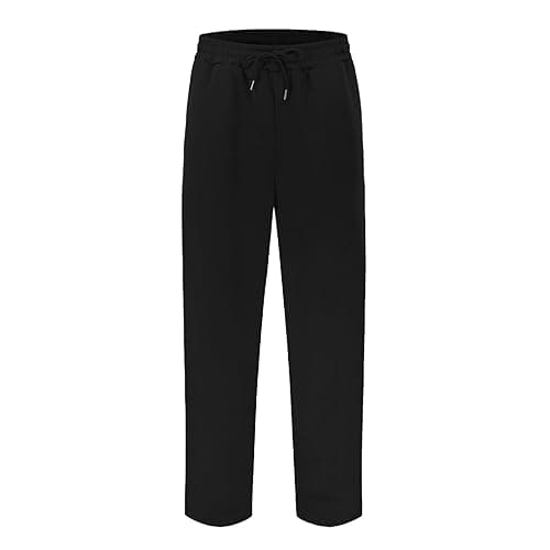 Baggy Sweatpants Men Wide Leg Sweats Pants Loose Cotton Open Bottom Joggers with Pockets Y2k Tall Trousers Streetwear thumbnail 5