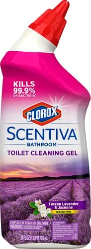 Clorox Scentiva Bathroom Toilet Cleaning Gel, Lavender and Jasmine, 24 Fluid Ounces (Pack of 2) thumbnail 2